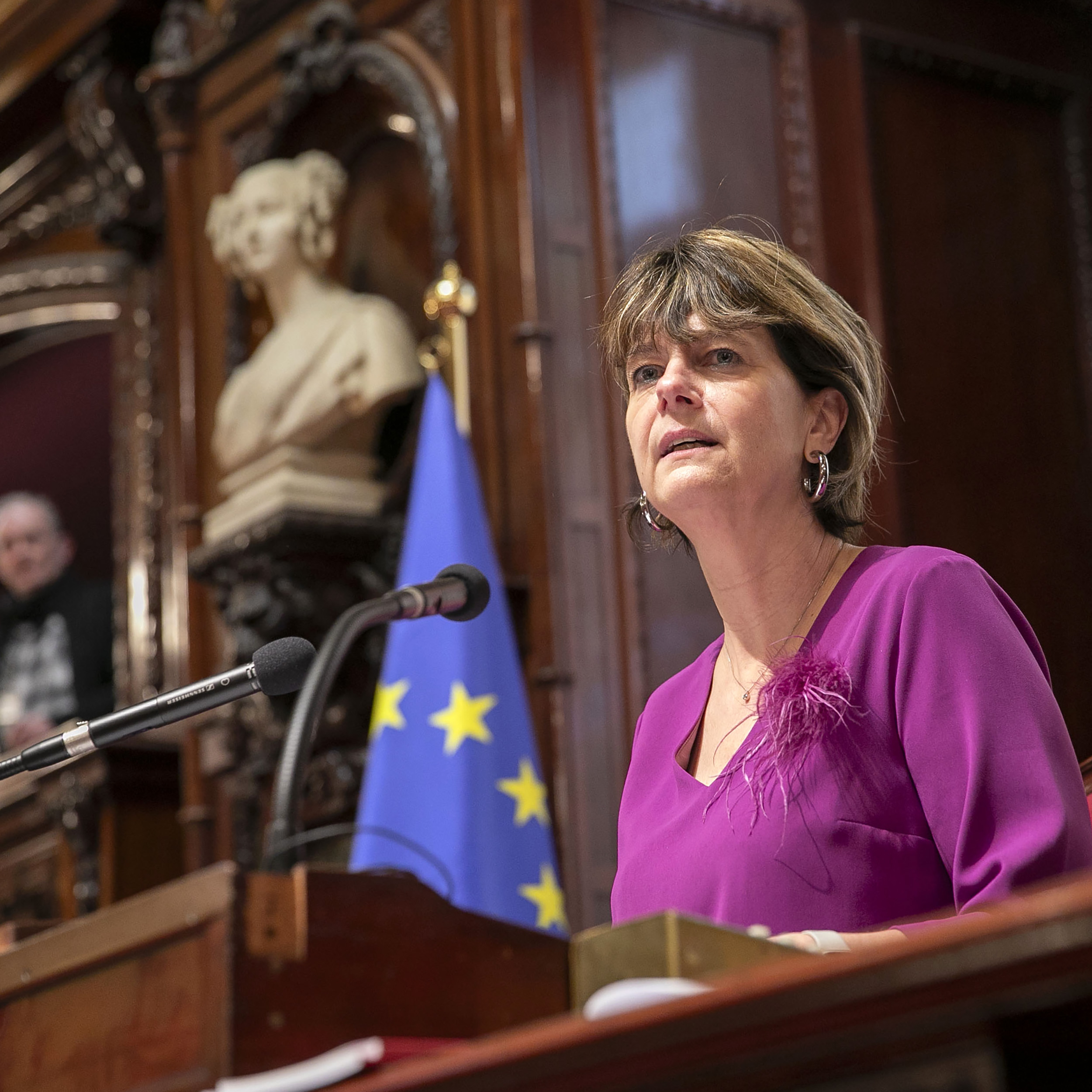  Huldebetoon aan Mevrouw Miet Smet, Minister van Staat